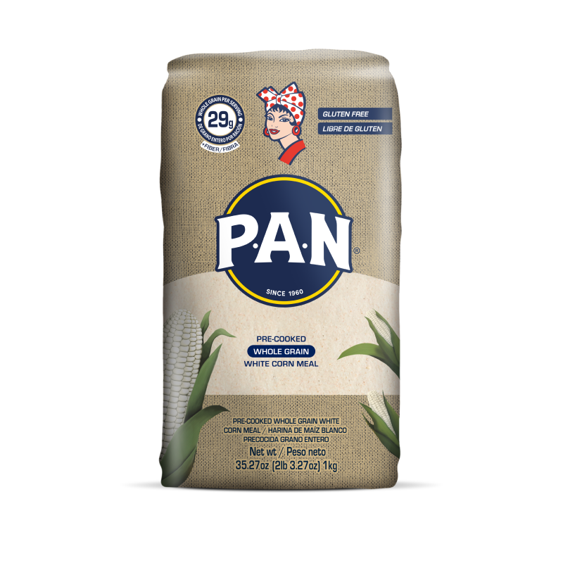 5 X 1Kg) Harina PAN Pre-Cooked White Maize Meal(Harina de Maíz  BlancoPrecocida)